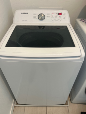 A Samsung washer, just one of the Samsung appliances  Appliance & Air Care Experts can repair for homeowners in Dallas.